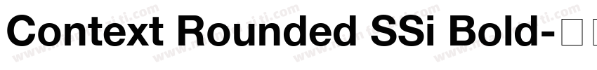 Context Rounded SSi Bold字体转换